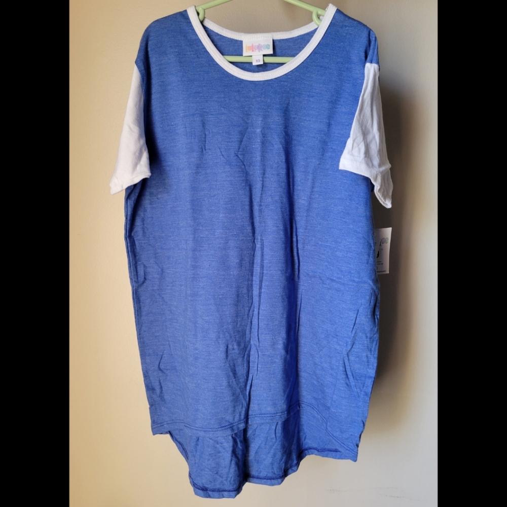 💙 Lularoe Kids Color Block Gracie Tee